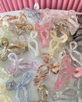 Texture bow shaped claw clip
