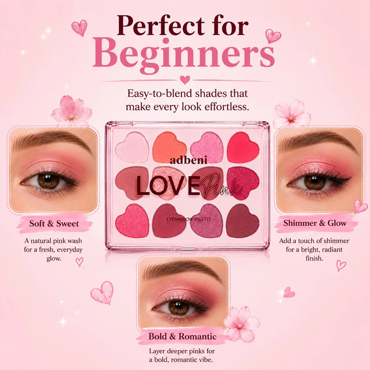 Heart Shaped Eyeshadow Palate