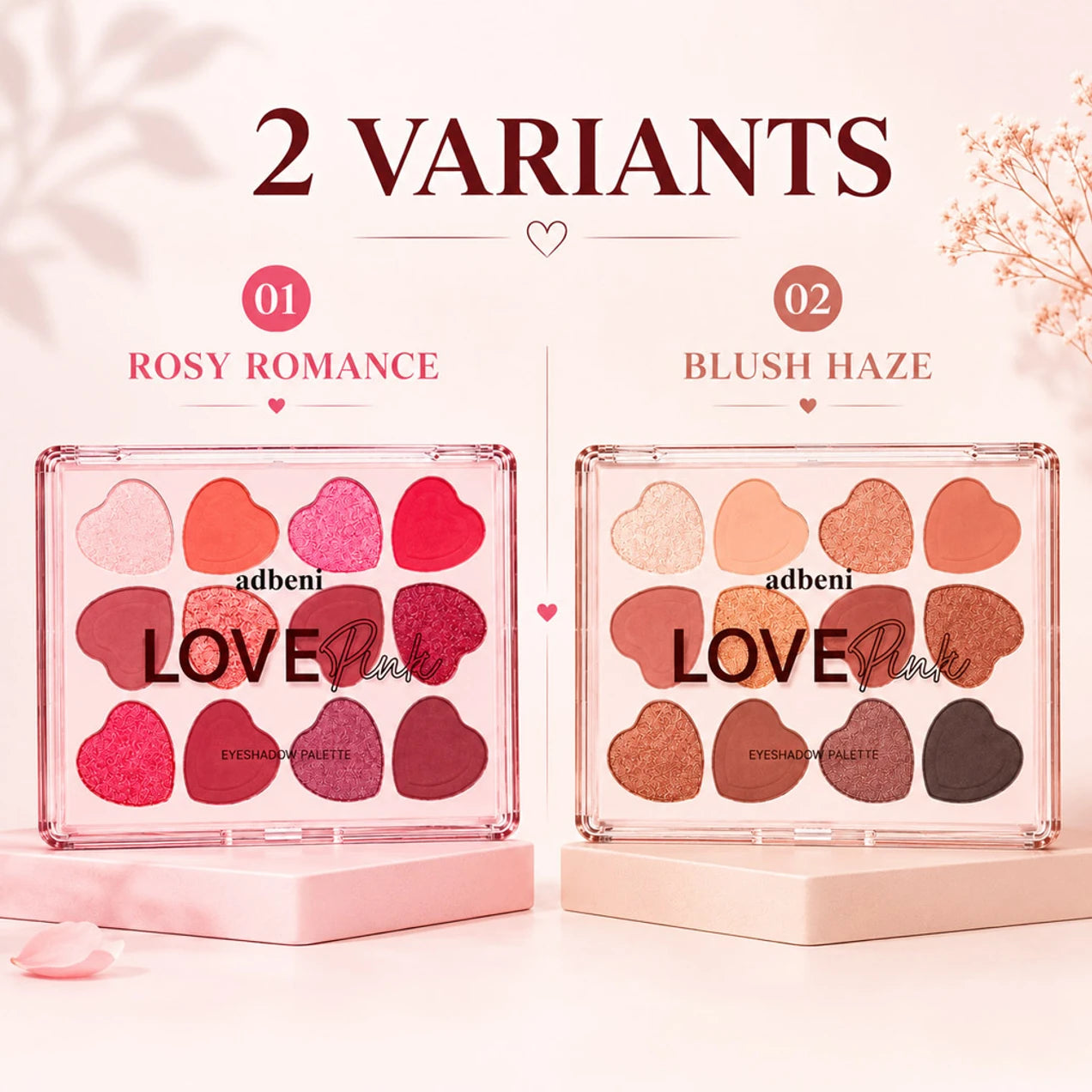 Heart Shaped Eyeshadow Palate