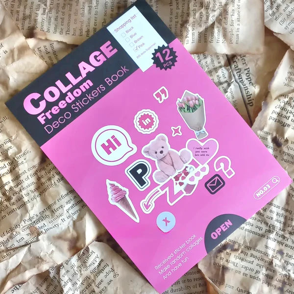 Collage Freedom Deco Sticker Book