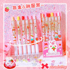 Strawberry Gel Pen Set (6pcs pack)