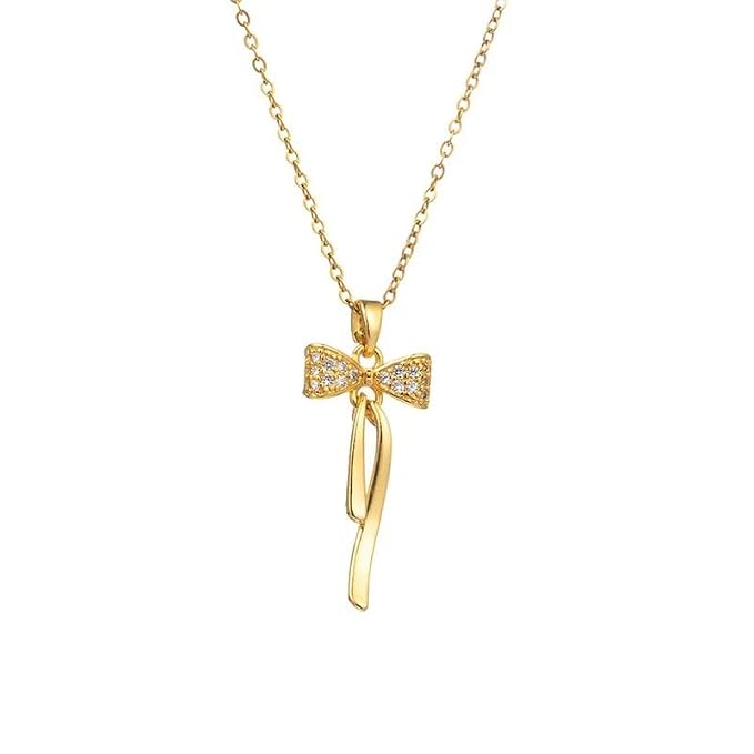 Korean Minimalist Bow Necklace