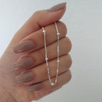 Anti-Tarnish Beaded Chain Necklace