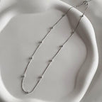Anti-Tarnish Beaded Chain Necklace