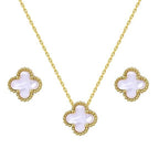 Clover Necklace with Earring