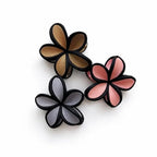 Gold Outline Flower Hair Claw Clips (2 Pcs)