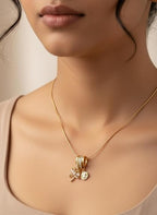 Bow And Sun Necklace