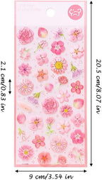 3D Puffy Floral Stickers