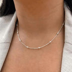 Anti-Tarnish Beaded Chain Necklace