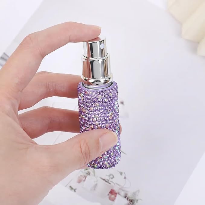 Rhinestone Mini Perfume Bottle Keychain