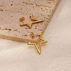 Star Hoop Earring