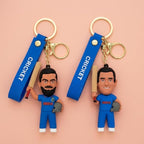 Cricketer Keychain