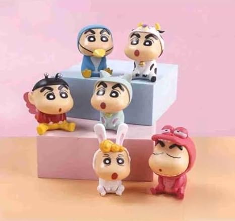 Cute Shinchan Toy Set (6 PCS)