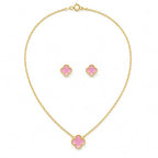 Clover Necklace with Earring