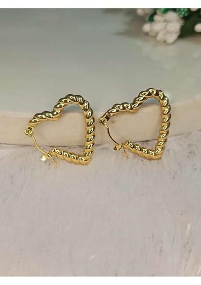Heart Hoop Earrings