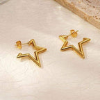 Star Hoop Earring
