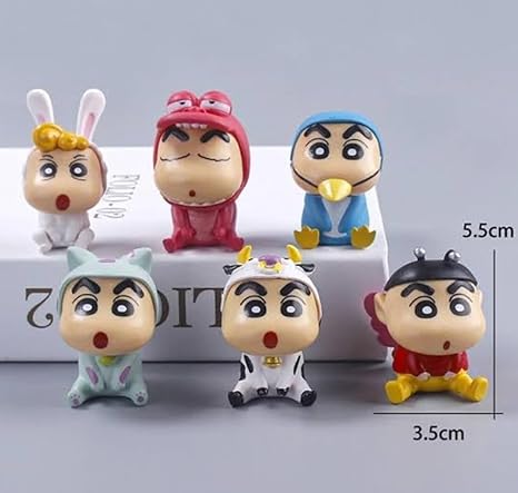 Cute Shinchan Toy Set (6 PCS)