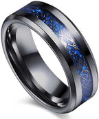 Men Blue Dragon Ring