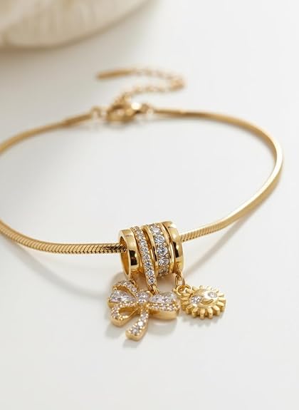 Bow And Sun Necklace