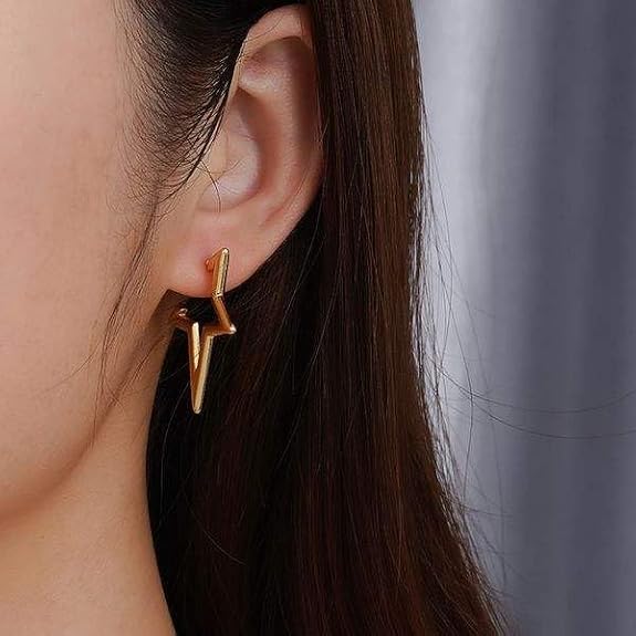 Star Hoop Earring