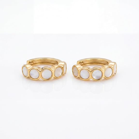 Beautiful White Stone Earrings