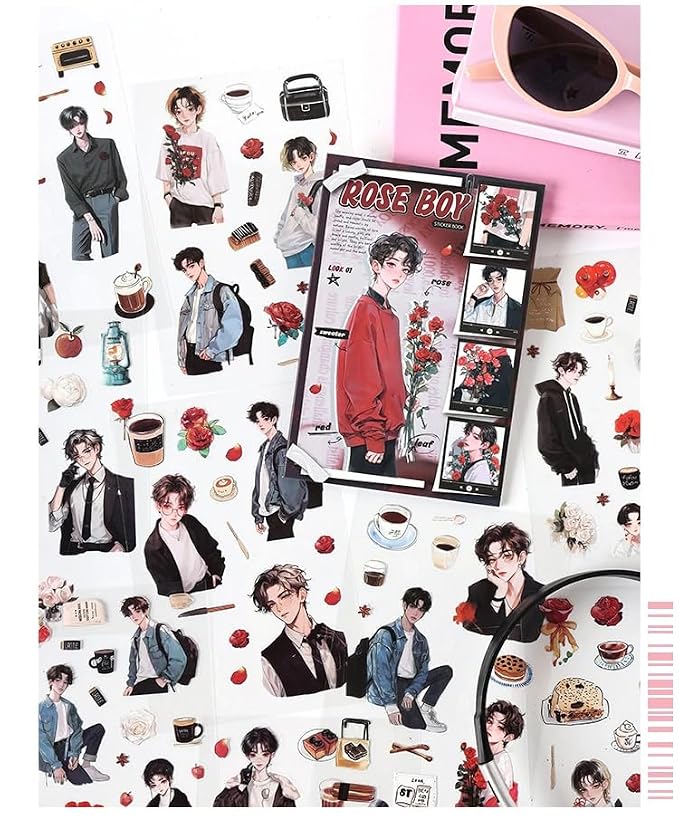 Aesthetic Outfit & Character Stickers (20pcs)