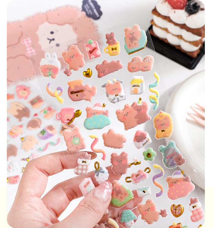 3D Puff Kawaii Stickers