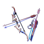 Merriment Decorative Metal Bow and Arrow Keychain