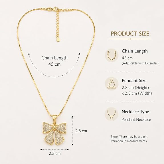 Charming Bow Necklace