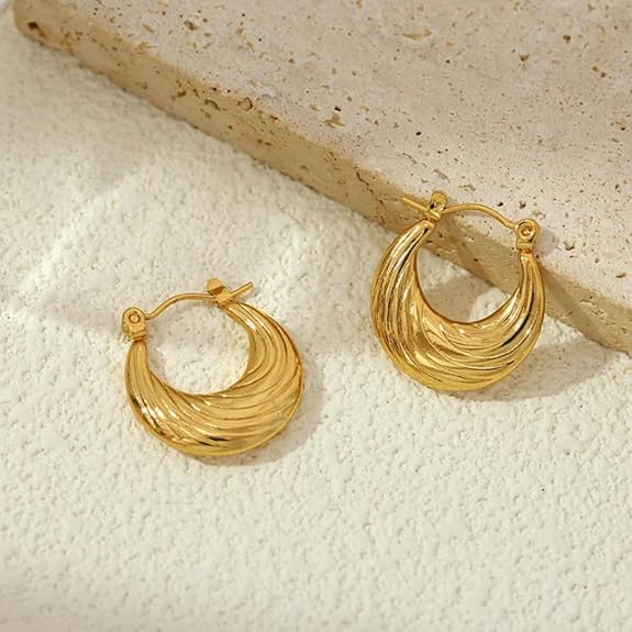 Circle Shaped Hoop Earrings