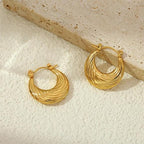 Circle Shaped Hoop Earrings