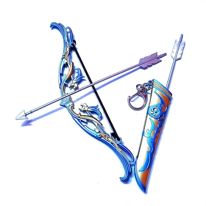 Merriment Decorative Metal Bow and Arrow Keychain