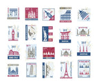 Stamp Style Ticket & Stickers