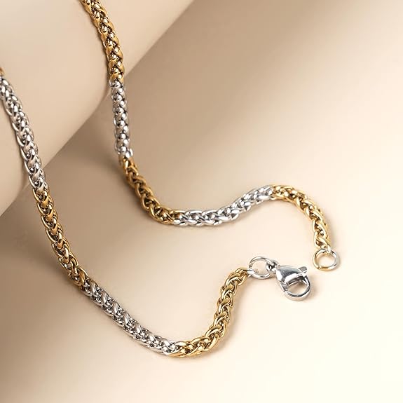 Boys Silver & Gold Chain