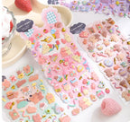 3D Puff Kawaii Stickers