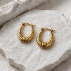 Oval Shaped Studs Earring