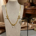 Elegant Bow with Pearl necklace