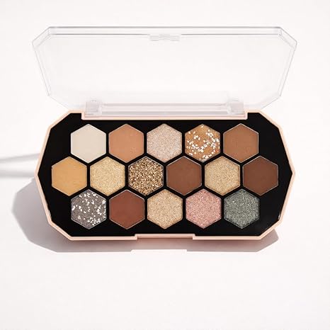 Color Stroke Hexagonal Eyeshadow Pallete