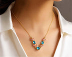 Blue Tulip Necklace