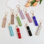 Rhinestone Mini Perfume Bottle Keychain