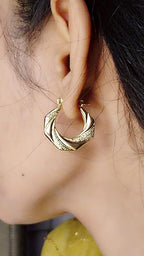 Circle Shaped Hoop Earrings