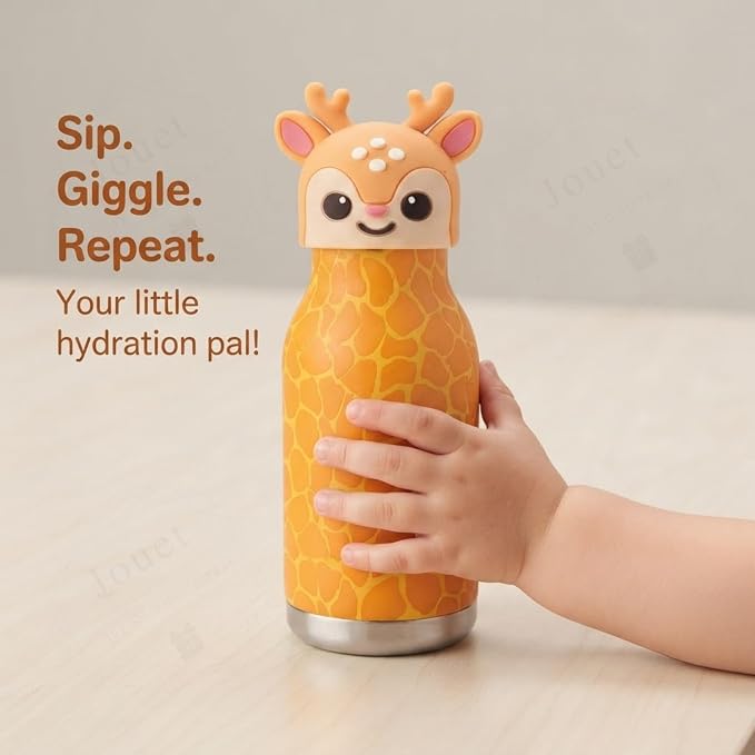 Animal Printed Water Bottle (280 ml)