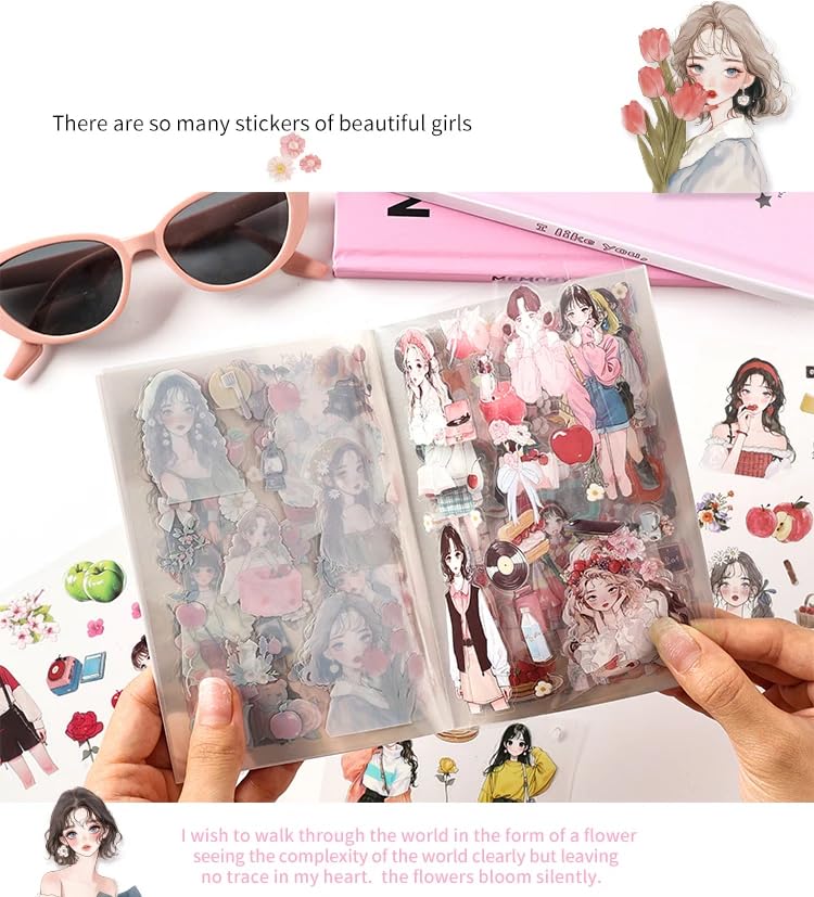 Aesthetic Outfit & Character Stickers (20pcs)
