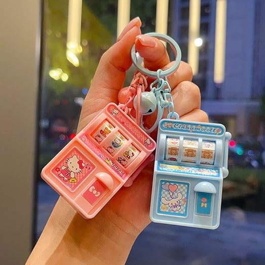 Mini Claw Machine Keychain Slot Toy
