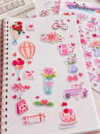 Love Theme 3D Puffy Stickers