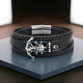 Leather Multi-Layer Bracelet For boys