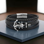 Leather Multi-Layer Bracelet For boys