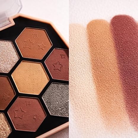 Color Stroke Hexagonal Eyeshadow Pallete