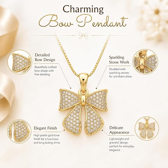 Charming Bow Necklace