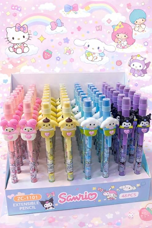 Kawaii Extendable Stackable Pencils